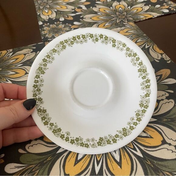 Vintage Corelle by Corning Spring Blossom Crazy Daisy Cup and Saucer Set - Picture 4 of 6